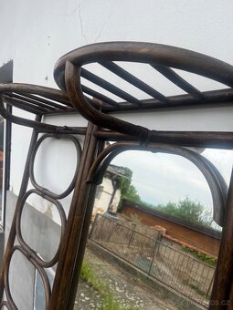Věšáková stěna z bambusu ala Thonet - 4