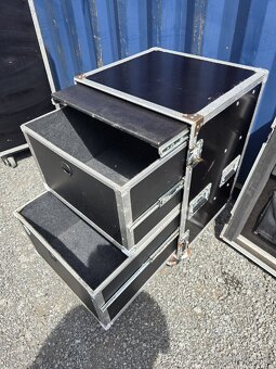 Flightcase mobilní recepce stůl, pult - 4