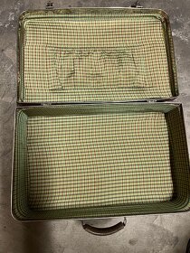 Retro hnědý kufr Kazeto - 4