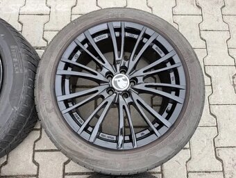 4x al kola 5x100 + pneu zimní 205/55 R17 - 4