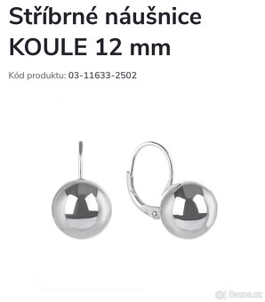 NOVÉ Stříbrné náušnice - 4