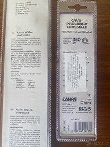 Anténa střešní elektronická + Anténní kabel 350cm - 4