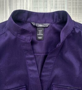 Fialové pouzdrové šaty zn.H&M - vel.34 - 4