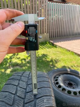 4x Plechové disky se zimní pneu 5x112 Škoda/Octavie,VW,Audi - 4