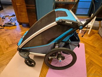 Thule chariot cross double + jogging set + ski set - 4