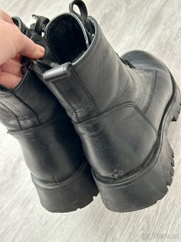 černé kožené boty, vel 37 - 4