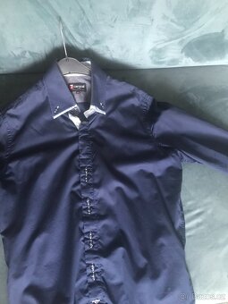 7camicie - pánská košile tmavomodré barvy - 4