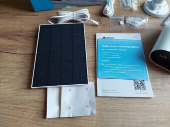 Venkovní otočná WiFi 2K kamera ANRAN se solárním panelem - 4