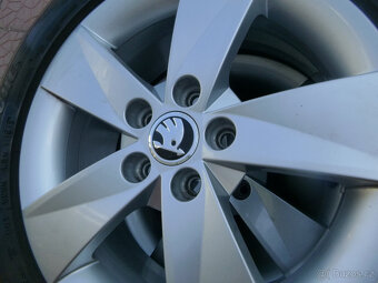 Alu sada letní originál Škoda 5x100 6Jx15 ET43 5J0601025AB - 4