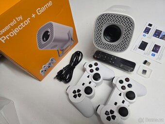 FULL HD LED přenosný projektor USB, HDMI + HRY a ovladače - 4