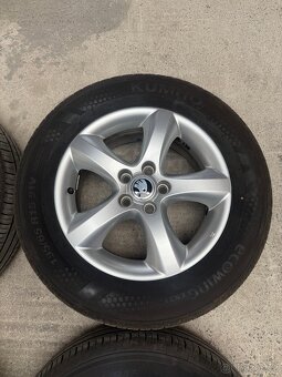 ALU Kola Octavia 1 + Zánovní letní pneu - 4