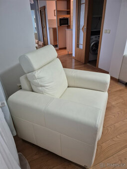 Kožena luxusní sedací souprava rohová - 4