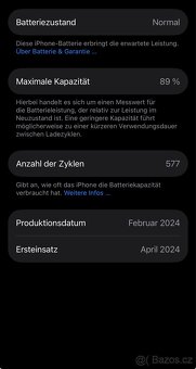 Apple iPhone 15 Pro 256 GB – Přírodní titan – skvělý stav - 4