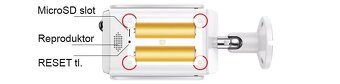 SOLÁRNÍ venkovní Wi-Fi IP kamera na baterie FullHD 1080P se - 4