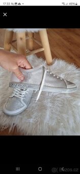 Barefoot tenisky ZAQQ - TIQQ Silver White stříbrné vel. 42 - 4