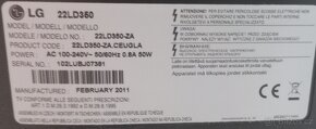 LG TV 22 LD 350 Velikost obrazovky ( inch 22 tj 56 cm) - 4