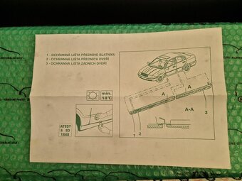 Škoda Octavia I boční ochranné a ozdobné lišty - 4