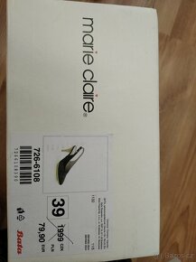LODIČKY KOŽENÉ BAŤA vel 39 s flitry - 4