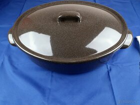 SFINX Smaltovaný oválný pekáč s poklicí 32 cm. - 4
