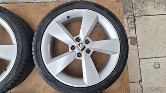 Alu kola Škoda 17" 5x100 pneu 215/40 R17 Fabia Scala Rapid - 4