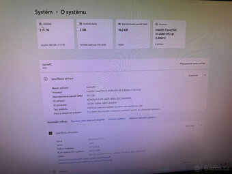 Herní PC core i5, 16 GB ram, Geforce GTX 1050 - 4