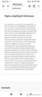 Frézovací stůl S 3 pro kotoučové pily a pro horní frézky - 4