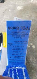 Prodám autopopruhy kurty trojbodové VDI 2700 8.1 8.2 odtah - 4