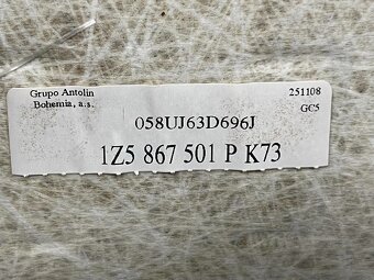 Stropnice černá 1Z5867501P Škoda Octavia 2 RS kombi 2008 - 4