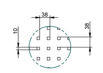 Háček pro perforovaný závěsný panel ("Q-system panel") - 4