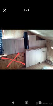 Obývací stěna černá, postel jednolůžko - 4