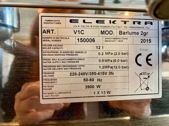 Kávovar Elektra Barlume V1C - 4