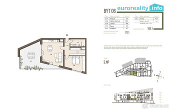 Prodej, apartmán 2+KK, 70,1 m2, terasa, Železná Ruda - 4
