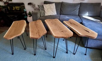 Elegantní dubový konferenční stolek 86 x 34 x 49 cm - 4