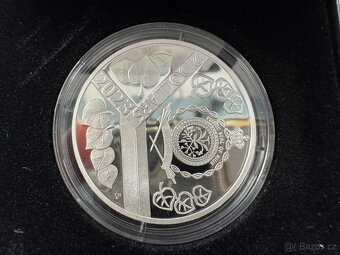stříbrná investiční mince Český lev 2023 s hologramem proof - 4