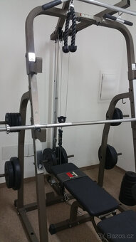 Posilovací lavice HAMMER Solid XP s činkovým setem 50kg - 4