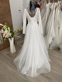 Svatební šaty vel.34-38 - 4