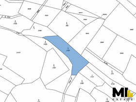 Prodej podílu 1/6 lesa a pole 279 m2 v obci Mšeno, okres Měl - 4