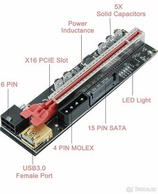 PCIe Riser 8PCS, 011MINI GPU Riser Express Kits - 4