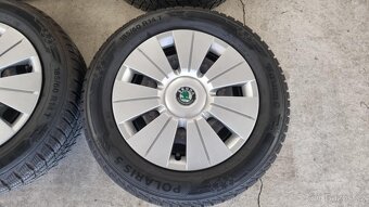 Fabia 5x100 R14 komplet plech.zimní kola - 4