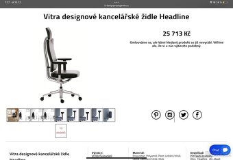 Designová kancelářská židle Vitra Headline - 4