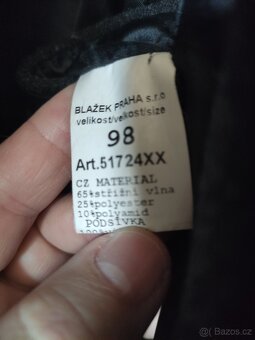 Prodám zimní kabát Blažek, vel. 98 - 4