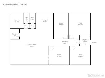 Prodej bytu 5+kk+Z+P, 134 m2 - Plzeň - Lhota, ev.č. 00183-1 - 4