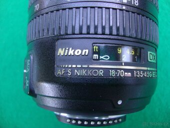 Objektiv NIKON NIKKOR DX AF-S 18-70 mm f3,5-4,5 G ED pěkný - 4