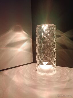 Křišťálová diamantová stolní lampa - 4