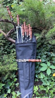 Sada špízů v pouzdře s vidličkou a dvojitými špízy - 4