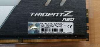 G.SKILL 2x16GB DDR4 3600MHz CL16 Trident Z RGB - 4