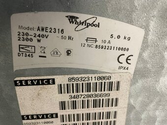 Pračka Whirpool AWE 2316. Na 5kg en. třída A+ - 4