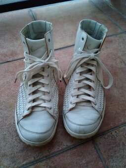 Originál kožené boty Nike bílé. - 4