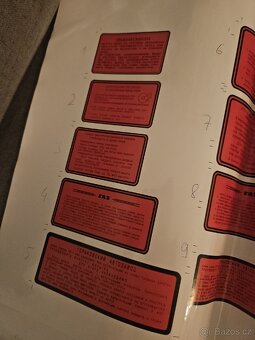 Volha - nálepky do mot. prostoru, volat - 4