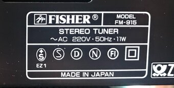JAPONSKÁ HIFI SESTAVA FISHER - ZESILOVAČ ,TUNER ,CD - 4